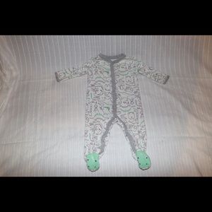 Baby footy pajamas.